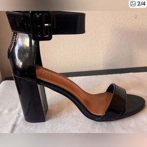 Elegant Black Ankle Strap Heels